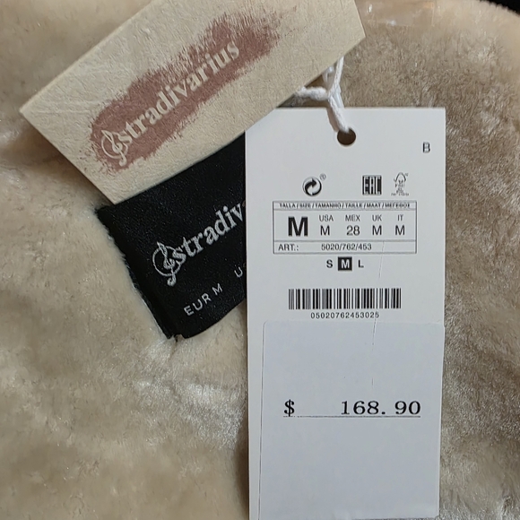 Stradivarius Faux Suede/fur Coat - Picture 5 of 5